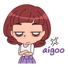 Cute Korean Girl sticker #9403981