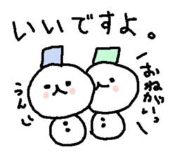 Cute snow man stickers. sticker #9404314