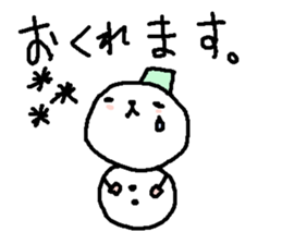 Cute snow man stickers. sticker #9404315