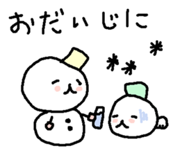 Cute snow man stickers. sticker #9404320