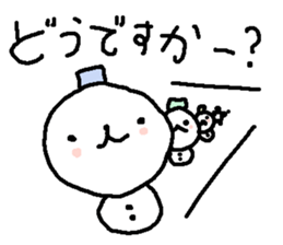 Cute snow man stickers. sticker #9404325