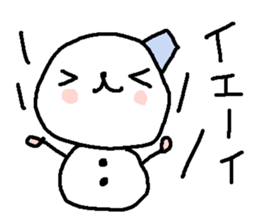 Cute snow man stickers. sticker #9404328