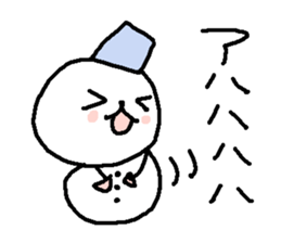 Cute snow man stickers. sticker #9404333