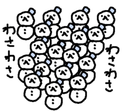 Cute snow man stickers. sticker #9404338