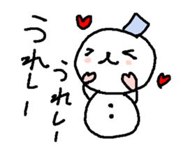 Cute snow man stickers. sticker #9404340