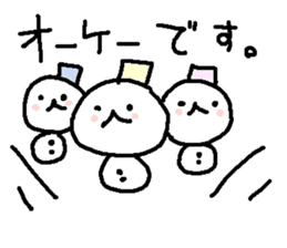 Cute snow man stickers. sticker #9404343