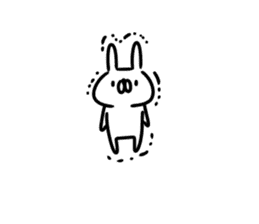 Yamaguchi dialect white rabbit sticker #9404631