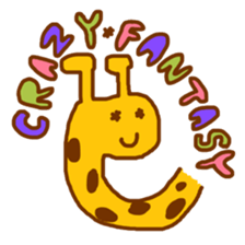 giraffe enjoy everyday sticker #9405346