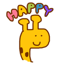 giraffe enjoy everyday sticker #9405347