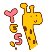 giraffe enjoy everyday sticker #9405348