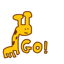 giraffe enjoy everyday sticker #9405373
