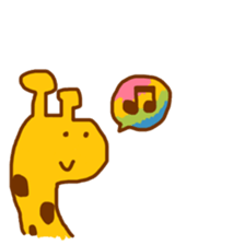 giraffe enjoy everyday sticker #9405377
