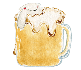 hand-drawing polarbear sticker #9406319