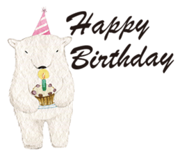 hand-drawing polarbear sticker #9406322