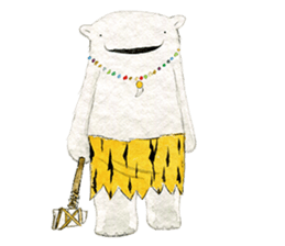 hand-drawing polarbear sticker #9406326