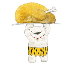 hand-drawing polarbear sticker #9406329