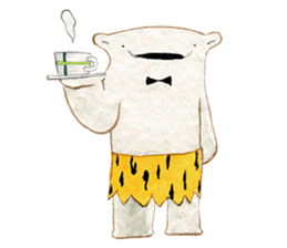 hand-drawing polarbear sticker #9406330