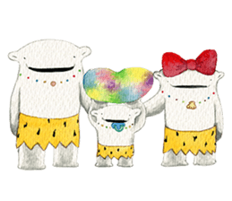 hand-drawing polarbear sticker #9406331