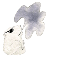 hand-drawing polarbear sticker #9406338