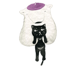 hand-drawing polarbear sticker #9406341