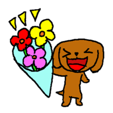 Toy poodle Choco sticker #9406986