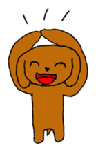 Toy poodle Choco sticker #9406994