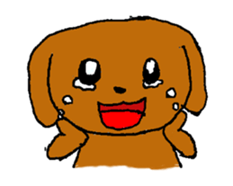 Toy poodle Choco sticker #9406995