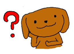 Toy poodle Choco sticker #9406998