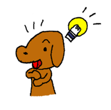 Toy poodle Choco sticker #9407002