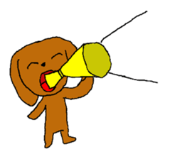 Toy poodle Choco sticker #9407005