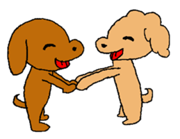 Toy poodle Choco sticker #9407006