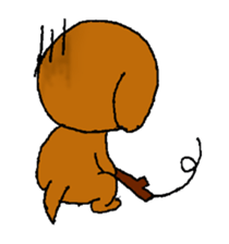 Toy poodle Choco sticker #9407007