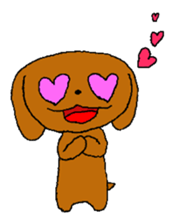 Toy poodle Choco sticker #9407008