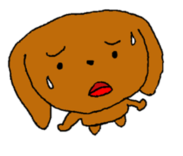 Toy poodle Choco sticker #9407009