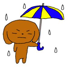 Toy poodle Choco sticker #9407010