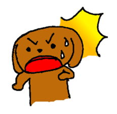 Toy poodle Choco sticker #9407016