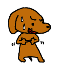 Toy poodle Choco sticker #9407018