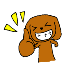 Toy poodle Choco sticker #9407019