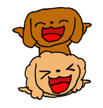 Toy poodle Choco sticker #9407020