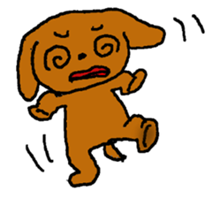 Toy poodle Choco sticker #9407022