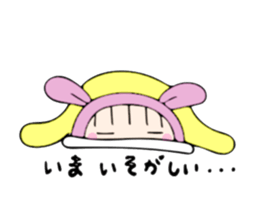 rabbit costume Mokomoko-minachan2 sticker #9408357