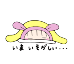 rabbit costume Mokomoko-minachan2 sticker #9408357