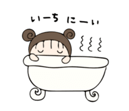 rabbit costume Mokomoko-minachan2 sticker #9408374