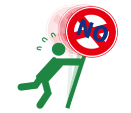 Mr.Road signs(2)Character None version sticker #9408670