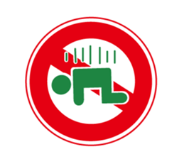 Mr.Road signs(2)Character None version sticker #9408677