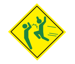 Mr.Road signs(2)Character None version sticker #9408681