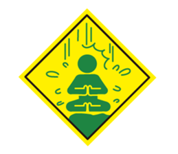 Mr.Road signs(2)Character None version sticker #9408702