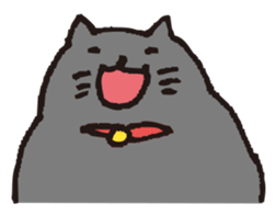 loose black cat sticker #9408810