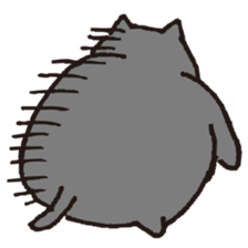 loose black cat sticker #9408814