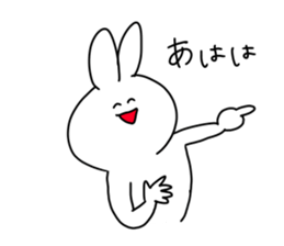 rabbit is enjoying 3 sticker #9409104